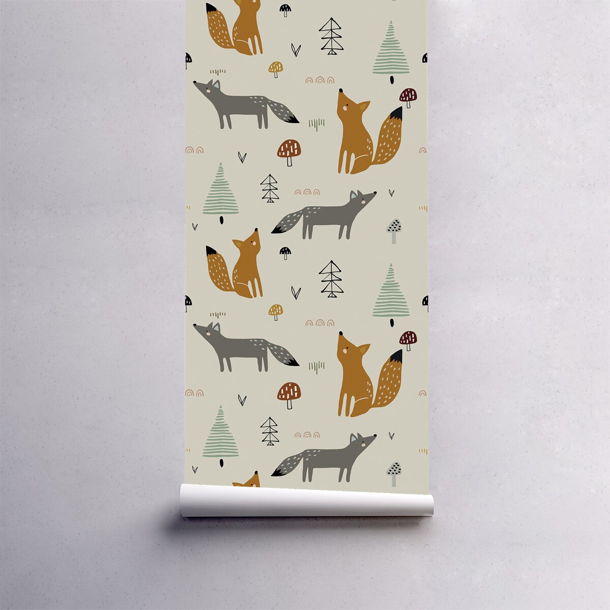 Tapeta Zabawne liski, 416x254cm