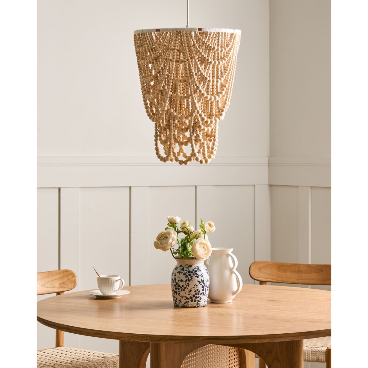 Żyrandol TURABO Drewno Jasnobrązowy