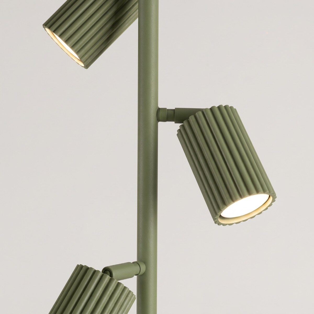 Lampa podłogowa KARBON 3 zielona oliwka
