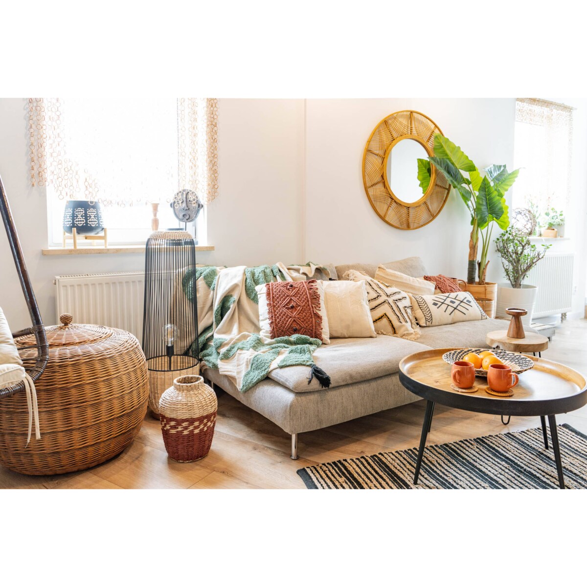 Wazon pleciony CARMEN, 32 cm