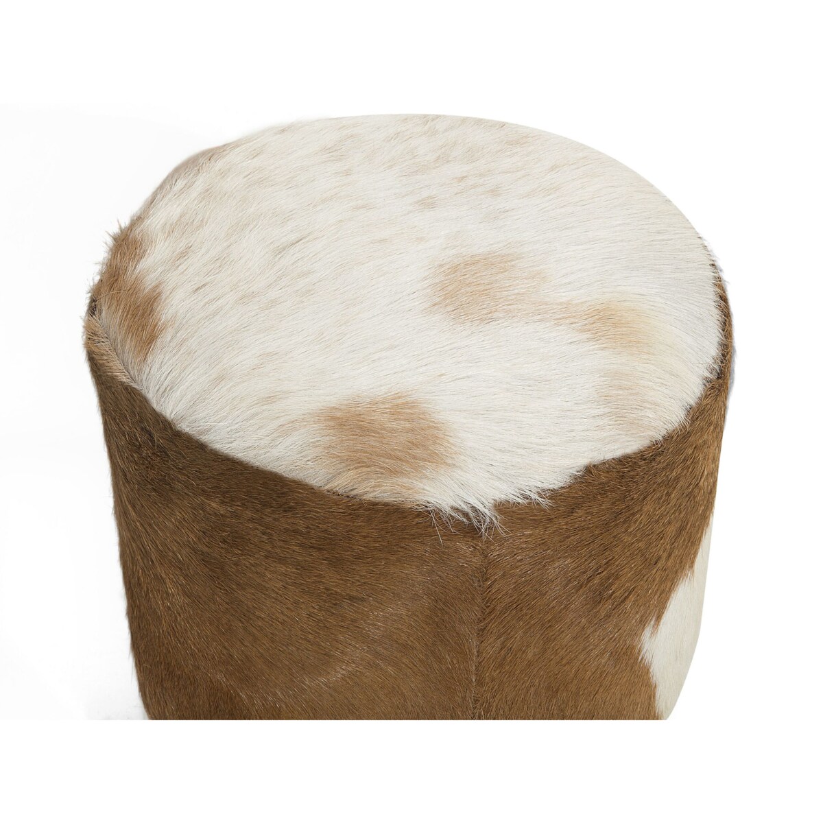 Stołek skórzany brązowy KENT