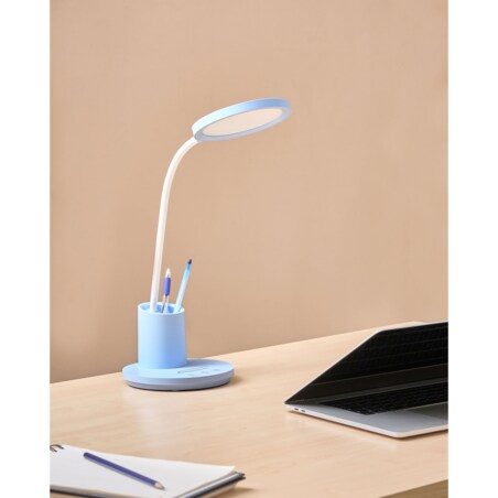 Lampa biurkowa LED VELA Ze ściemniaczem Niebieski