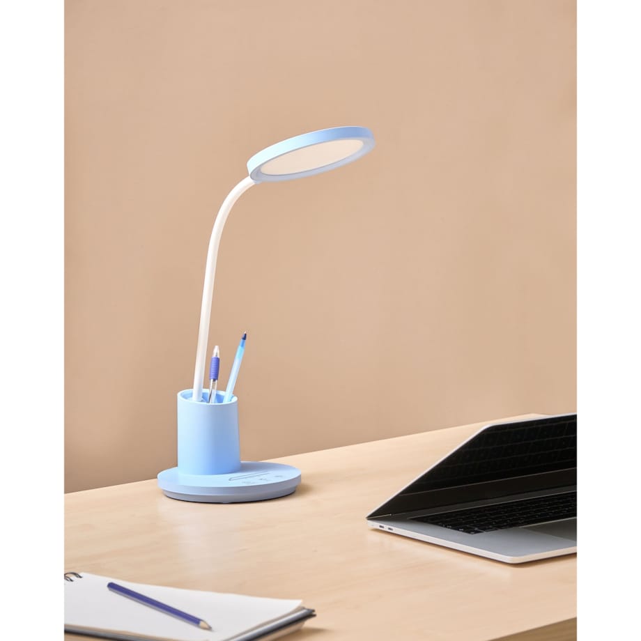 Lampa biurkowa LED VELA Ze ściemniaczem Niebieski