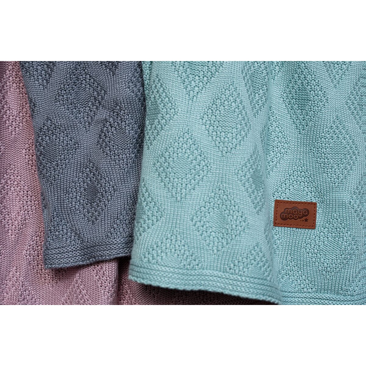 Kocyk Bambusowy 100% Bambus Koc dla Niemowląt Brąz do Łóżeczka miękki