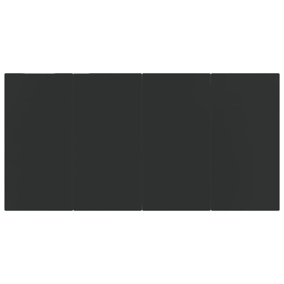 vidaXL 5-częściowy zestaw mebli ogrodowych, czarny, polirattan i stal