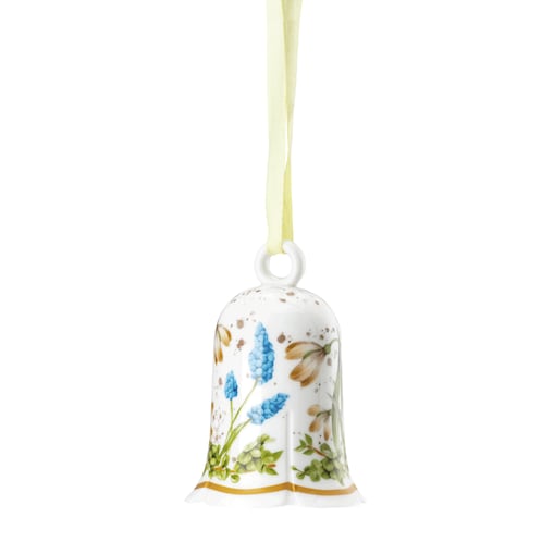 Dzwonek porcelanowy "Kwiaty" 7,5 cm