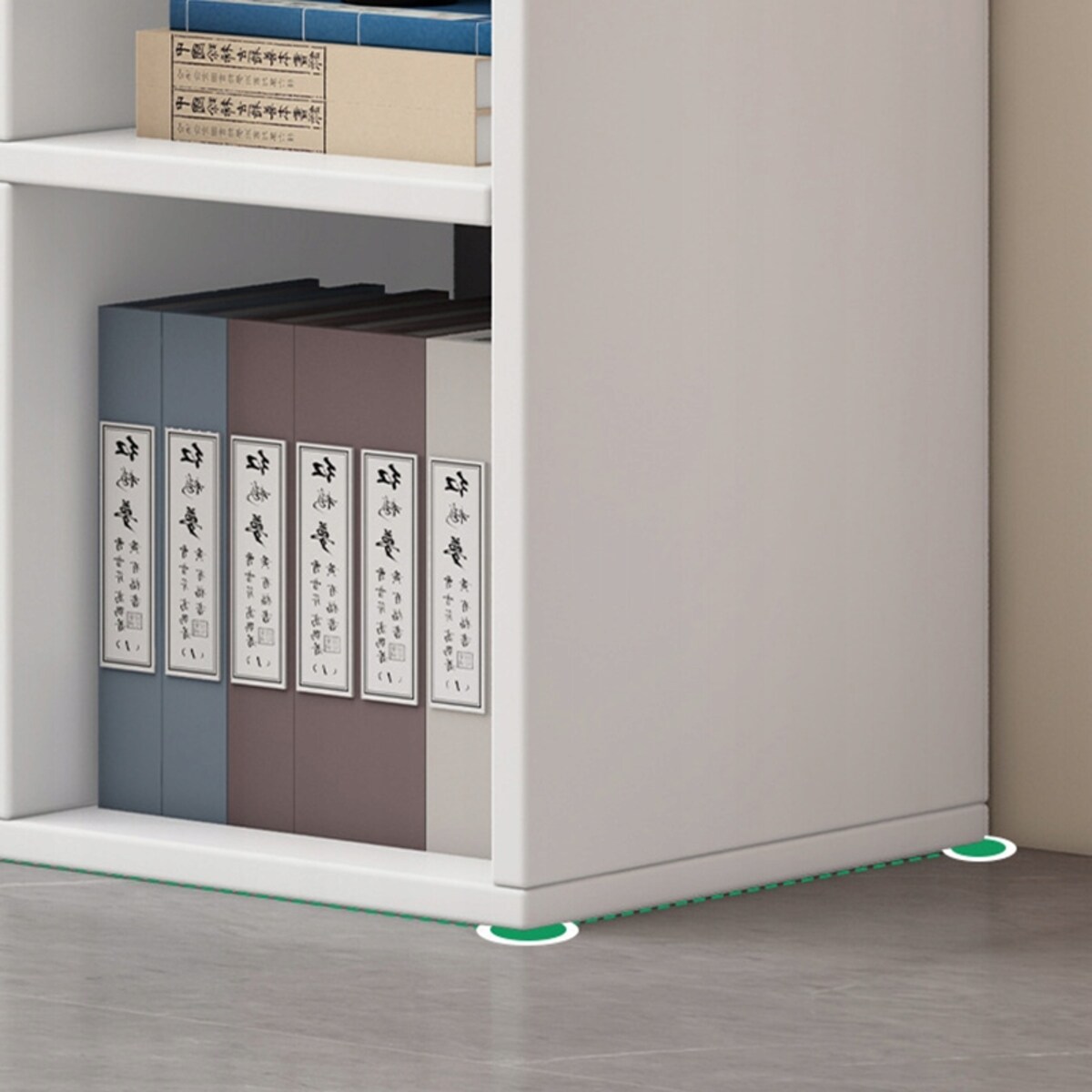 Otwarty stojący regał modułowy biały półka szafka komoda loft skandynawski