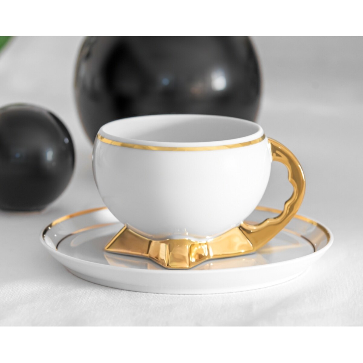 Garnitur do kawy dla 6 osób 15 el. Kula Złota 9124