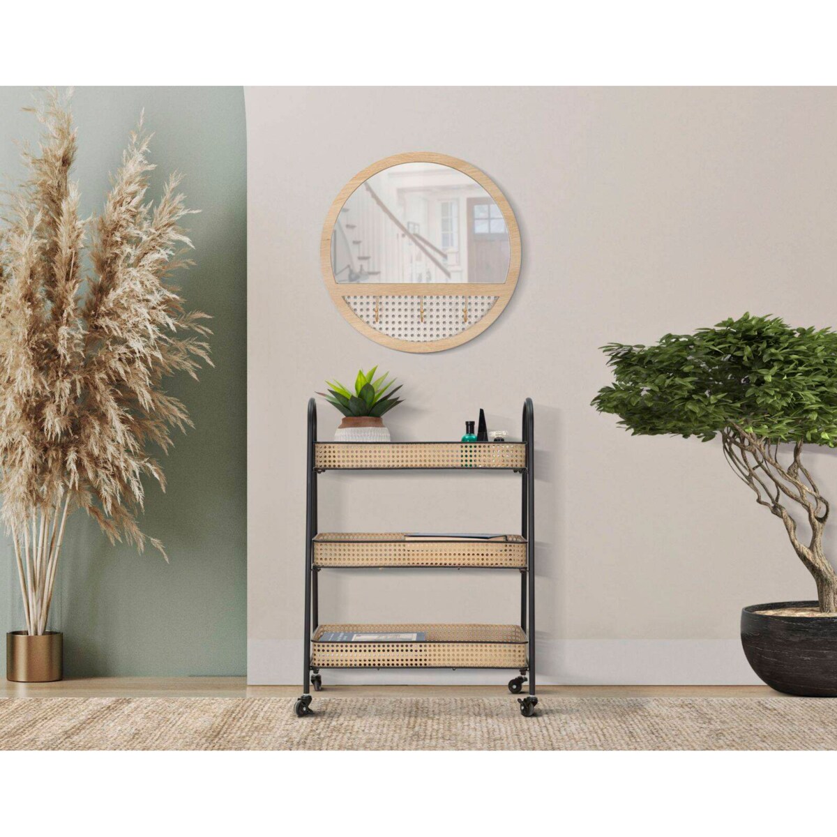 Lustro ścienne FUJI, Ø 50 cm