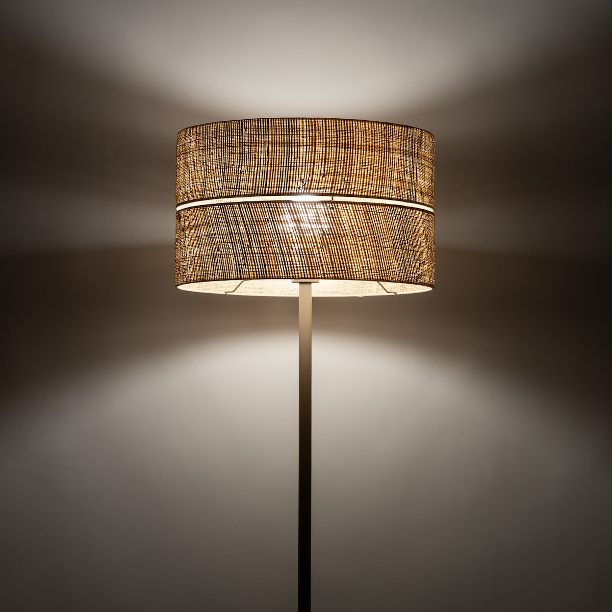 Lampa podłogowa TK Lighting CALMA 16181 boho, beżowy klosz z rafii, E27, 159 cm do salonu i sypialni