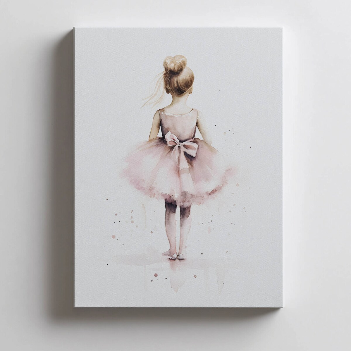 Różowa Balerina – Tańcząca Księżniczka, 30x40 cm, bez ramy, płótno premium na blejtramie