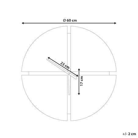 Zegar ścienny ARAMON 60 cm Brązowy/ czarny