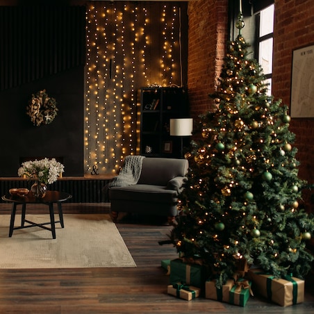 Kurtyna ZEWNĘTRZNA 304 LED z PILOTEM