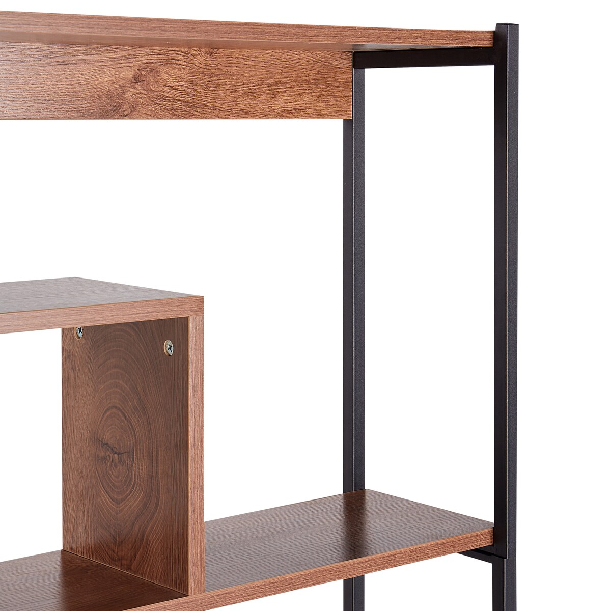 Regał 6 półek DAVEN 180 cm Brązowy