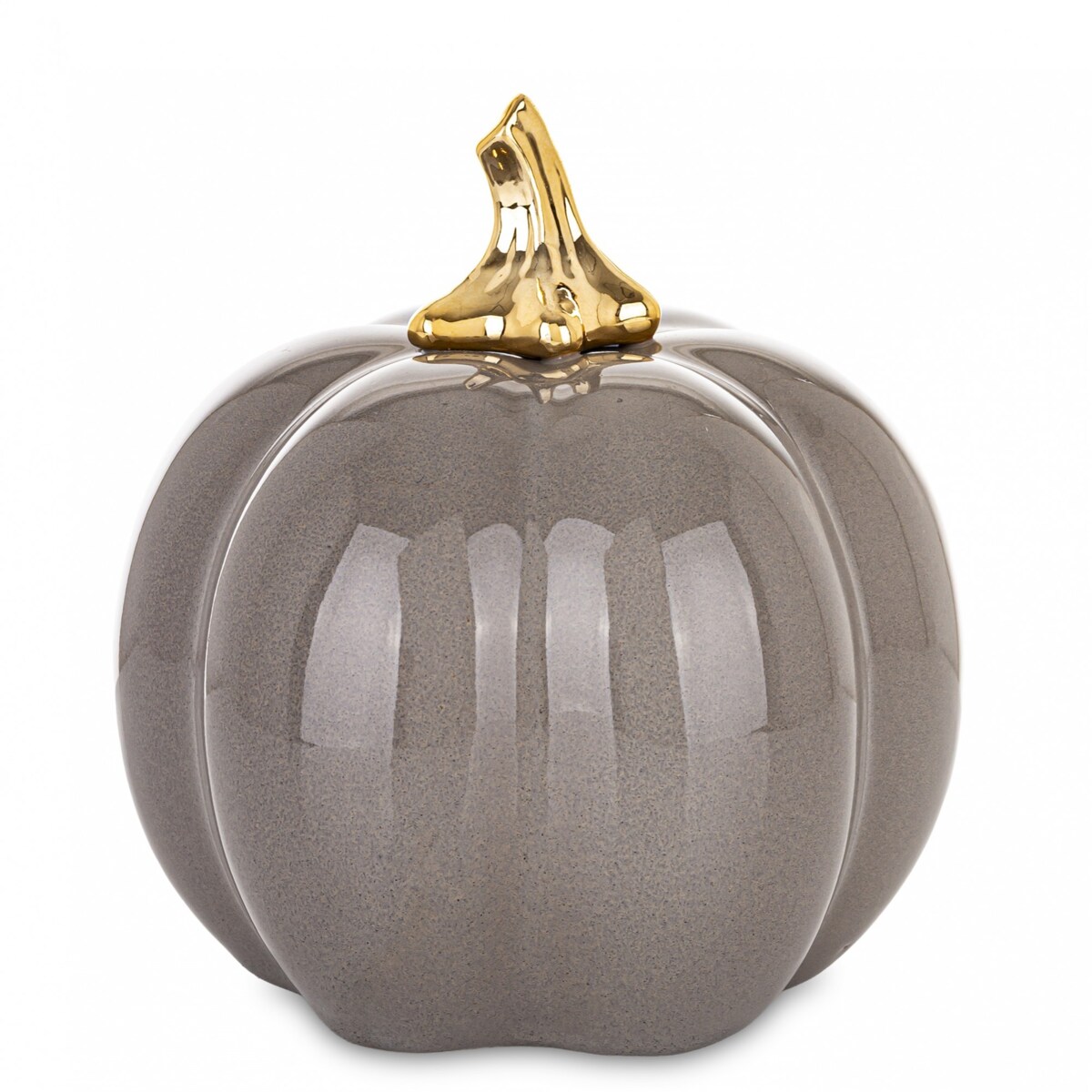 Dekoracja - dynia porcelanowa 16,5x14,5x14,5 cm TARDIVA szara