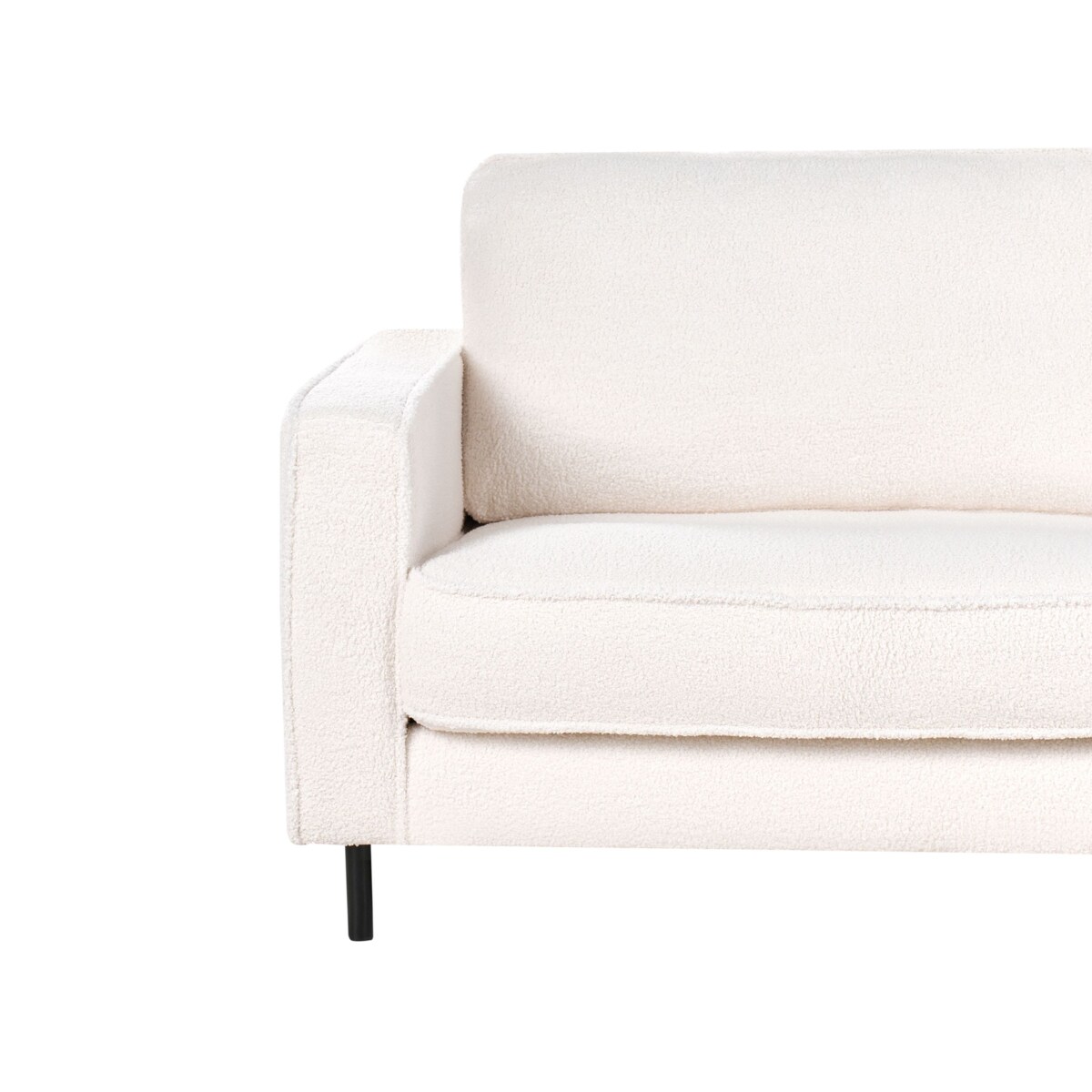 Sofa SAVALEN Boucle Biały dla 3 osób