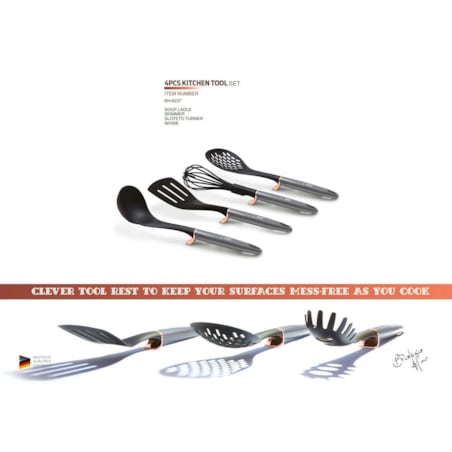 Zestaw przyborów kuchennych 7 elementów BERLINGER HAUS Moonlight