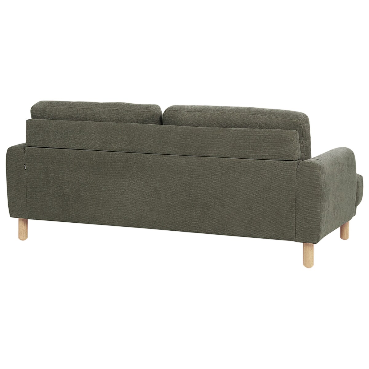 Sofa 3-osobowa sztruksowa ciemnozielona TUVE