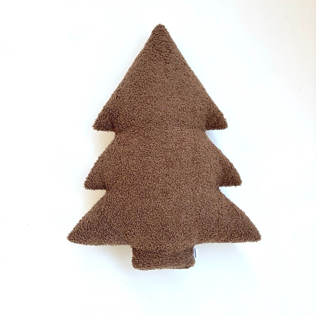 Poduszka Choinka boucle brązowa