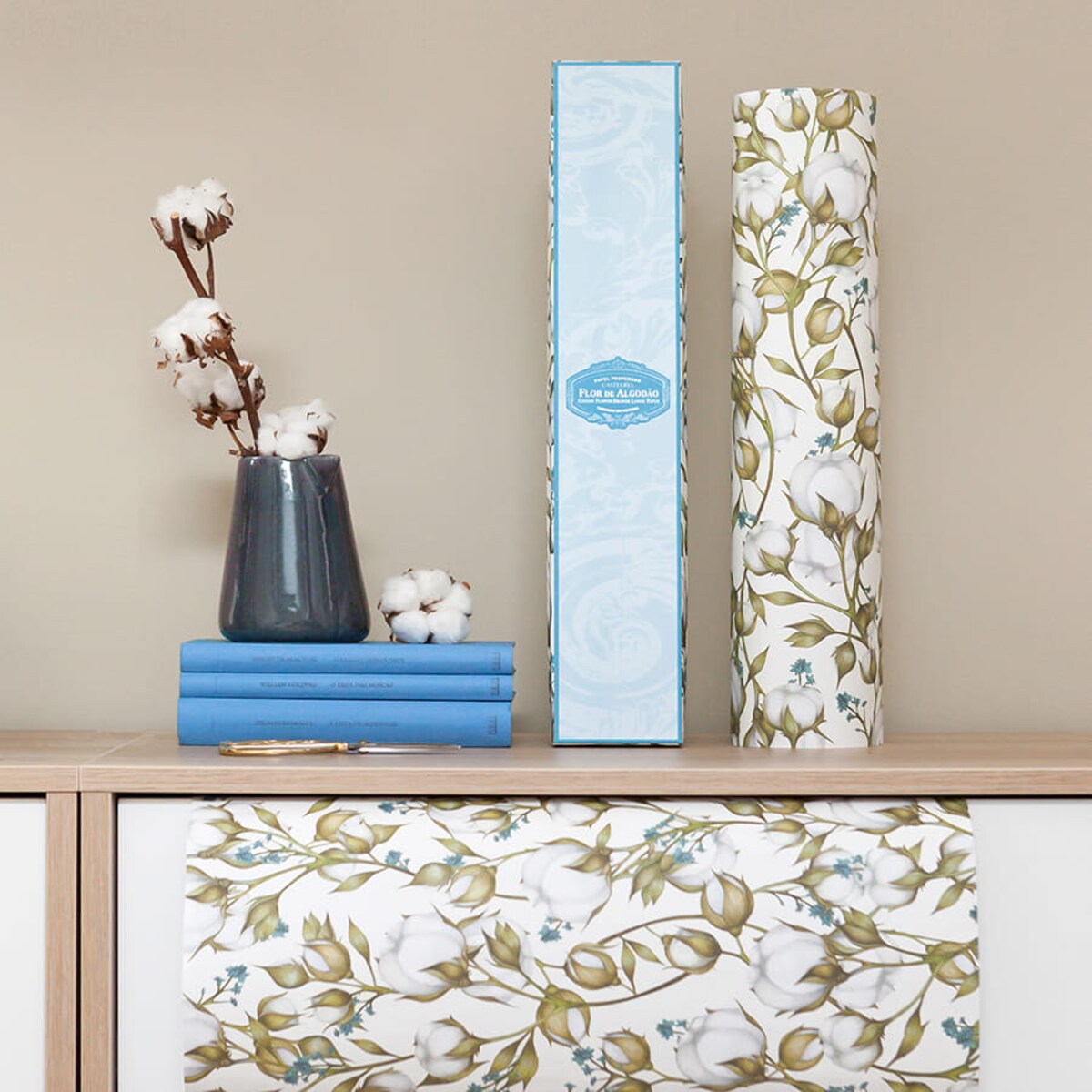 Ozdobny papier zapachowy Castelbel kwiat bawełny