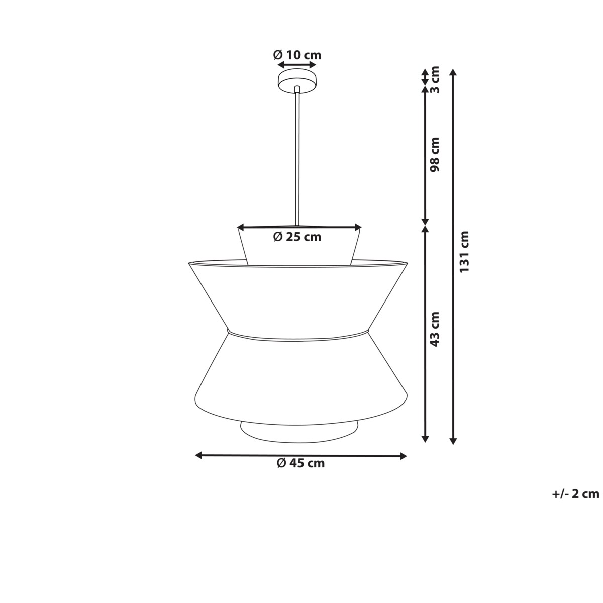 Lampa wisząca TELAMBA Plecionka Naturalny