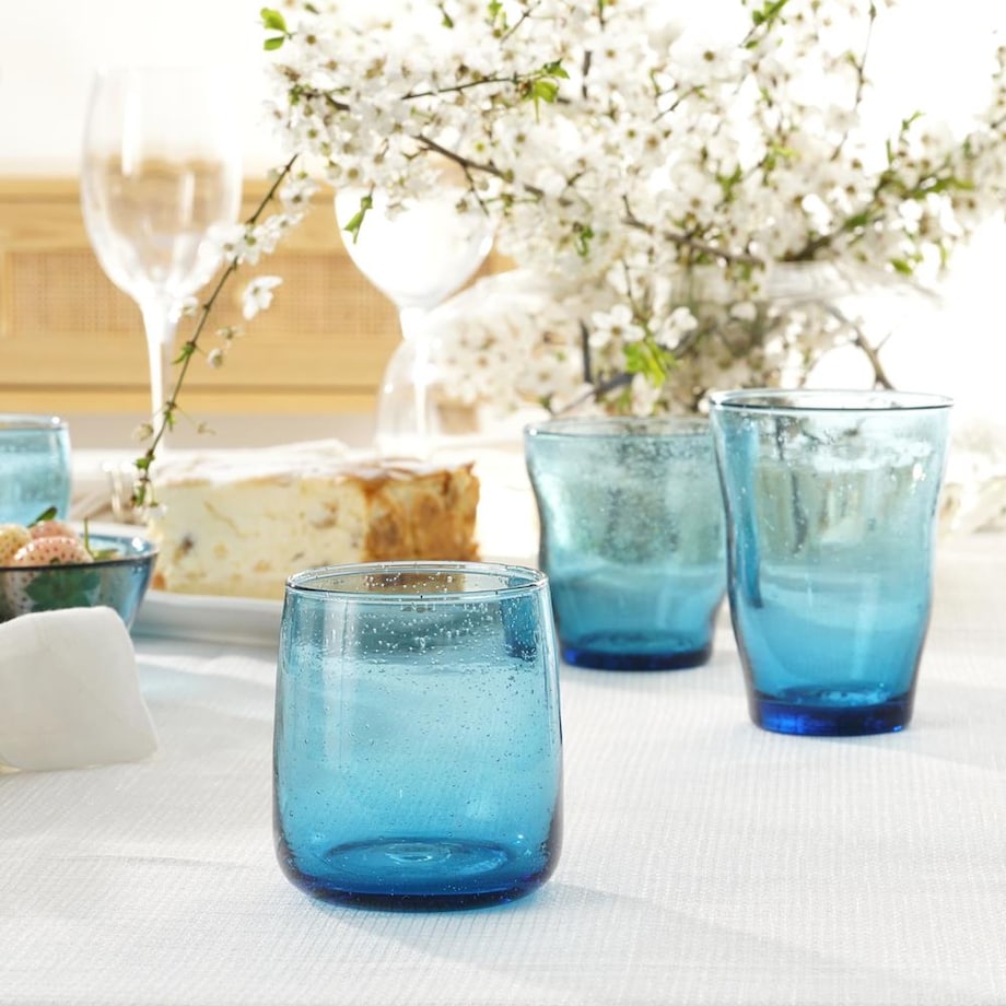 VILLA ITALIA Szklanka granatowa 300 ml PERLATO