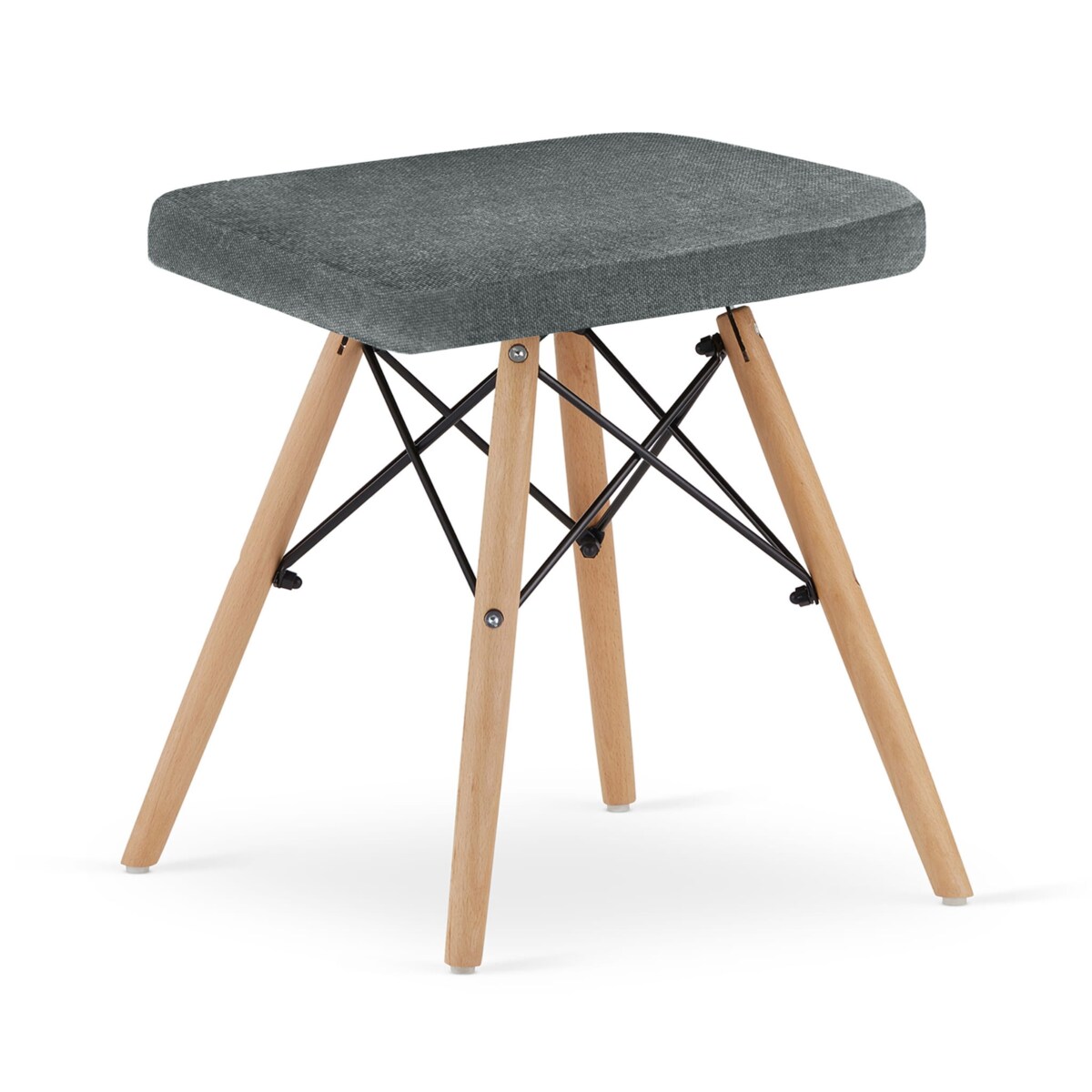 Taboret do Salonu Kuchni Gabinetu Szary