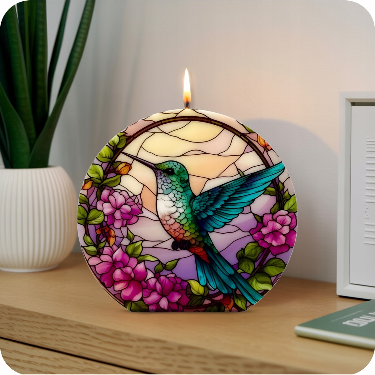 Prezent Świeca Sojowa Upominek na Urodziny Świeczka Dekoracyjna Koliber EKO