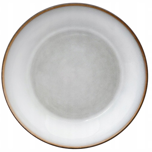 TALERZ GŁĘBOKI DO ZUPY OBIADOWY SZARY 21cm CERAMICZNY NA SZTUKI MISKA