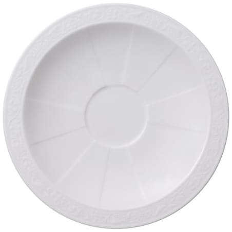 Spodek do filiżanki do kawy lub herbaty White Pearl, 16 cm, Villeroy & Boch
