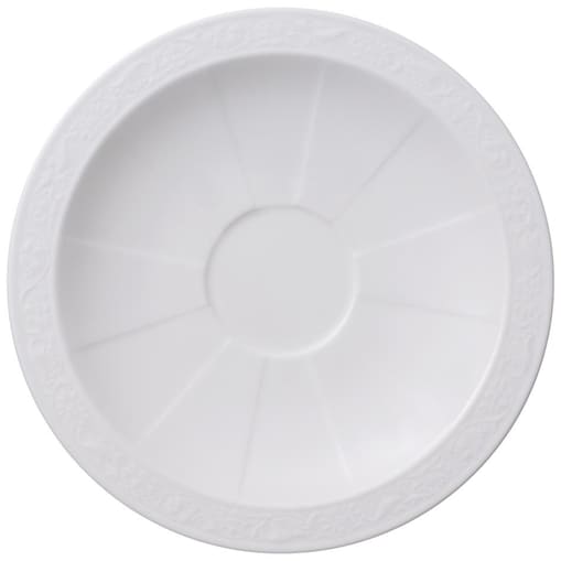 Spodek do filiżanki do kawy lub herbaty White Pearl, 16 cm, Villeroy & Boch