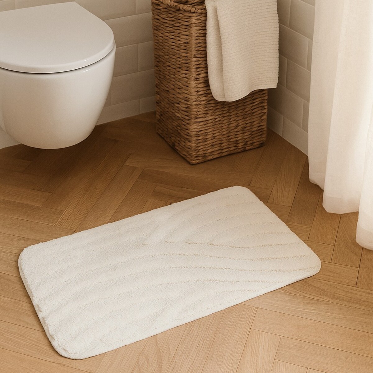 Dywanik łazienkowy JEV, mikrofibra, 45 x 70 cm