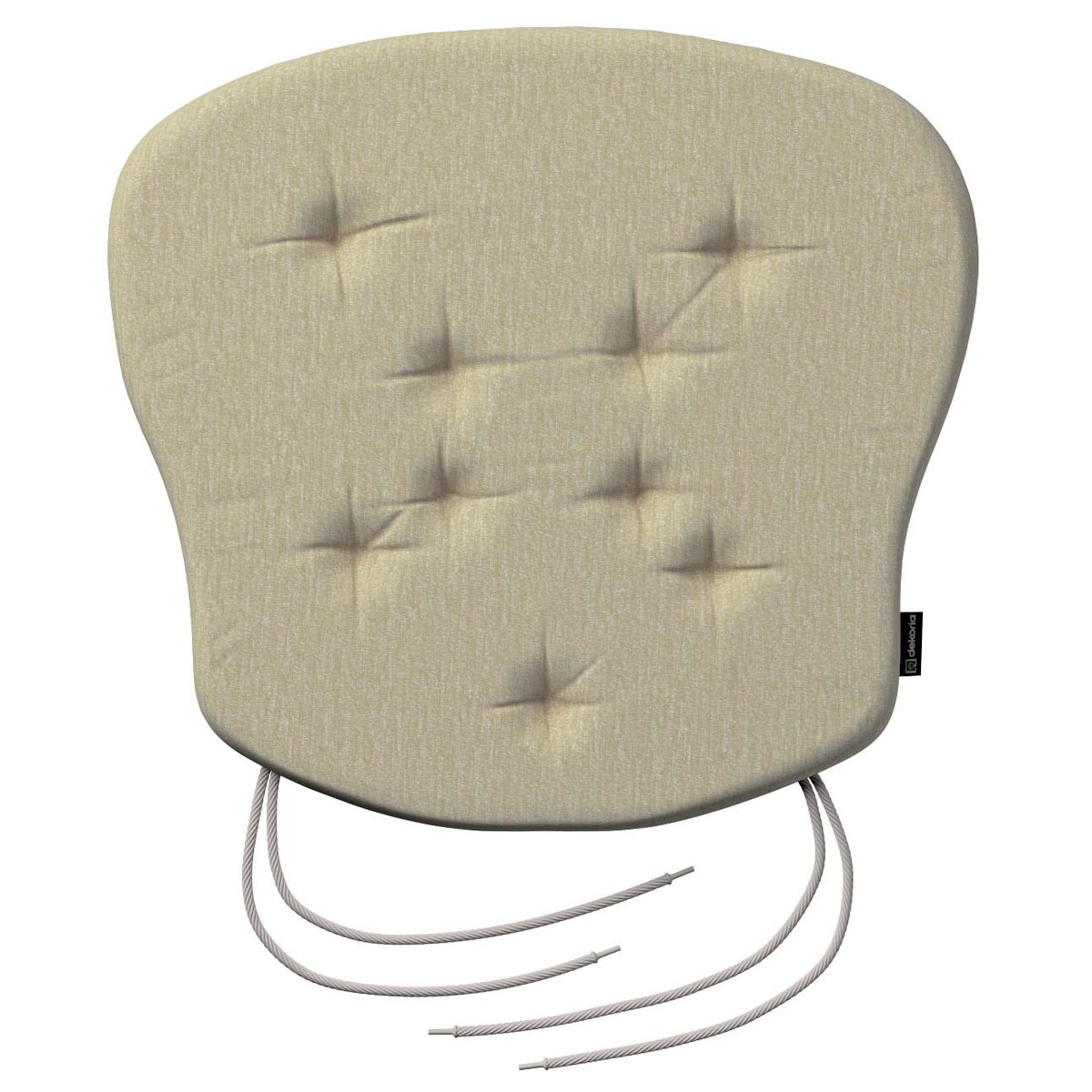 Poduszka na krzesło Filip, kremowy szenil, 41 x 38 x 3,5 cm, Chenille