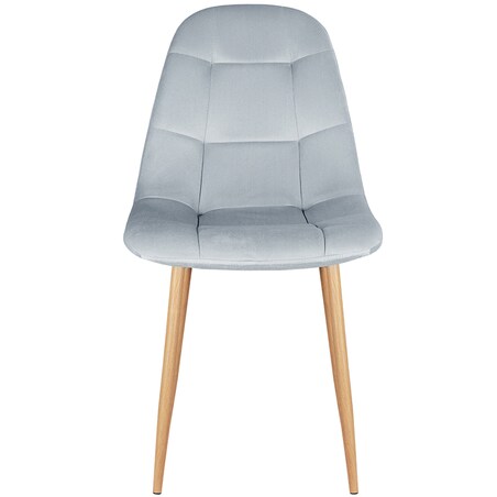 Krzesło tapicerowane do salonu jadalni welurowe pikowane nowoczesne