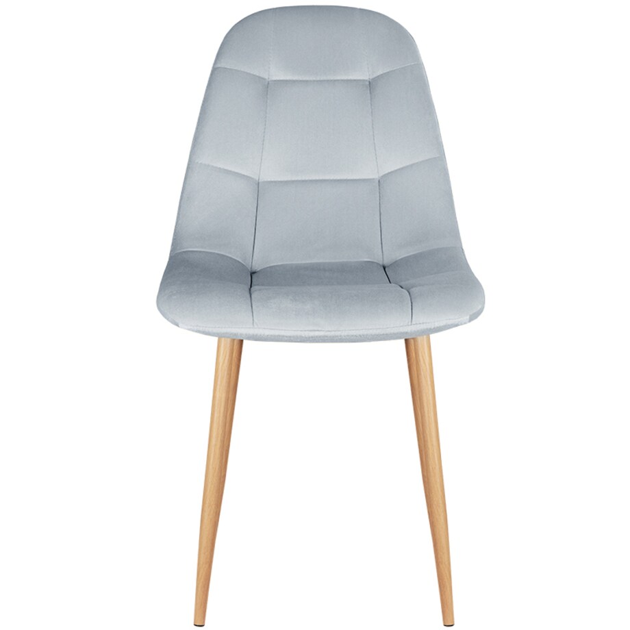 Krzesło tapicerowane do salonu jadalni welurowe pikowane nowoczesne