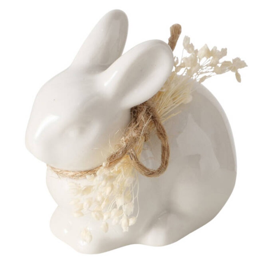 Figurka zając wielkanocny RABBIT, malutka, porcelanowa, wys. 6 cm