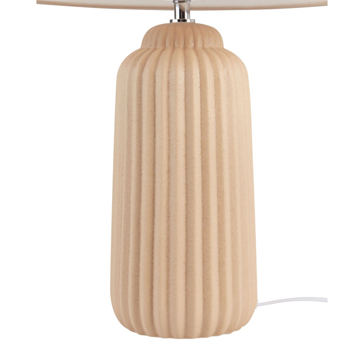 Lampa stołowa ceramiczna beżowa NURIA
