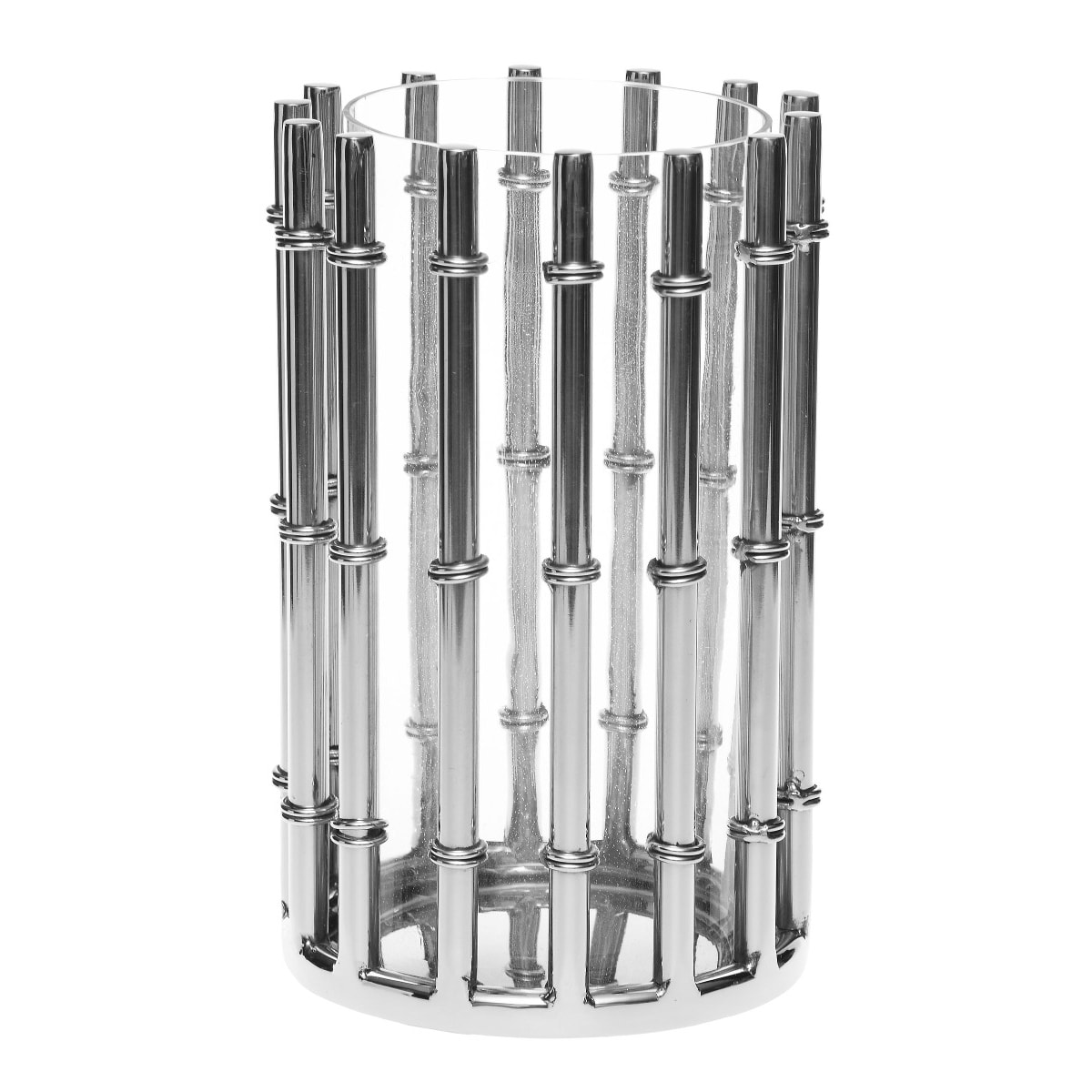 LAMPION PILLAR 13X13X21CM SREBRNY