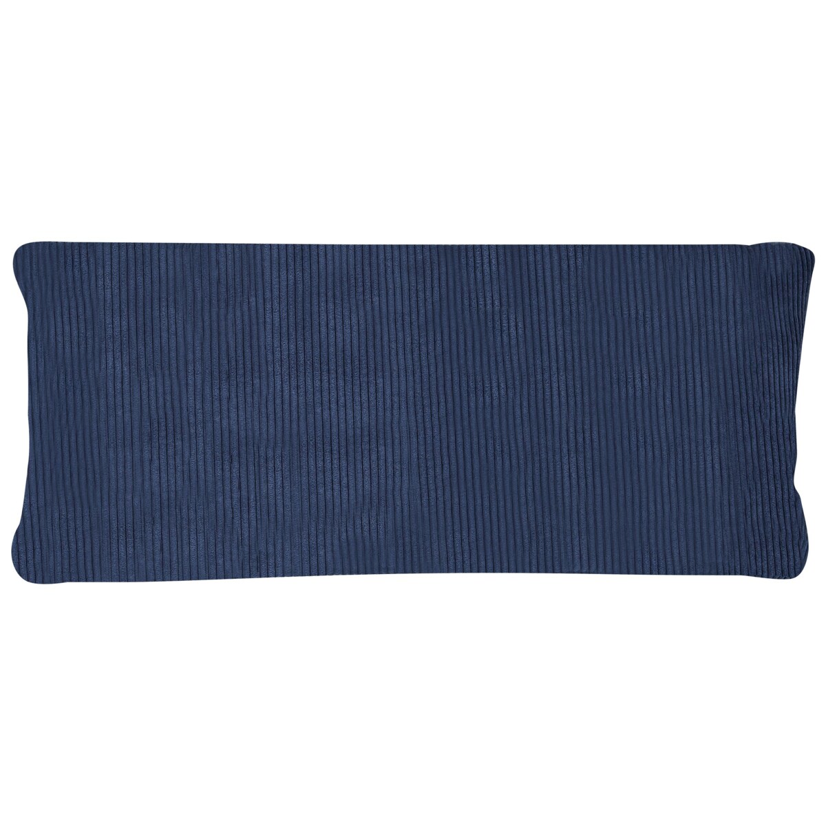 Narożnik LUNNER Sztruks Ciemnoniebieski dla 4 osób Lewostronny