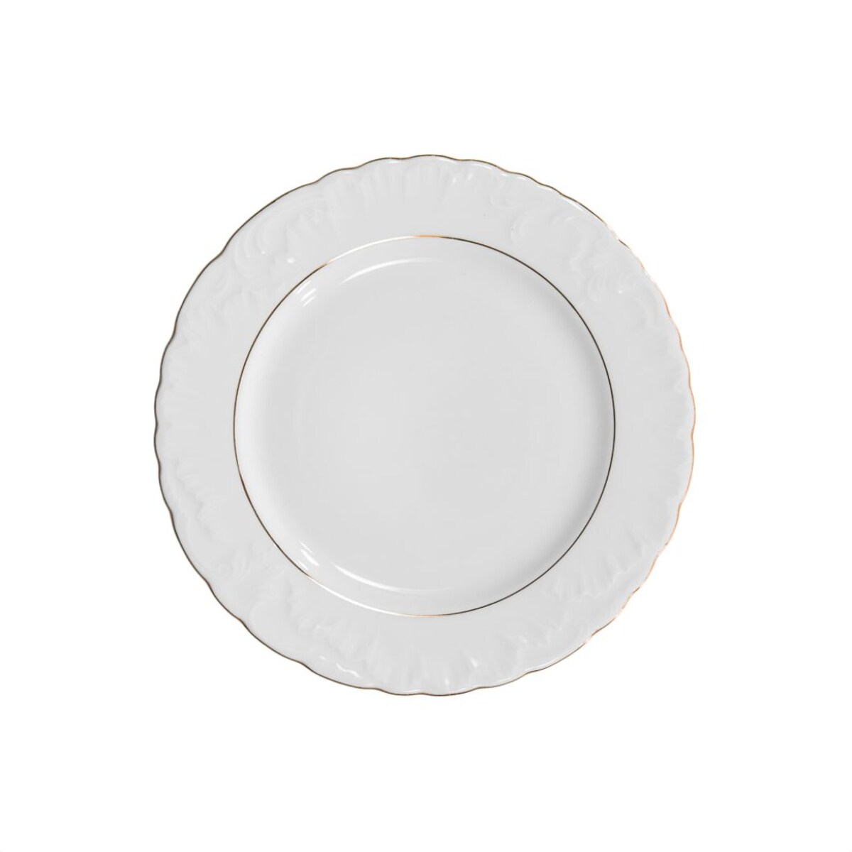 Talerz płytki 26 cm Rococo Złota Linia 3604