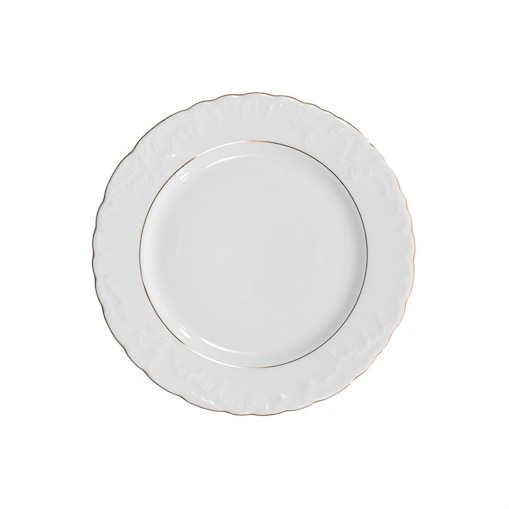 Talerz płytki 26 cm Rococo Złota Linia 3604