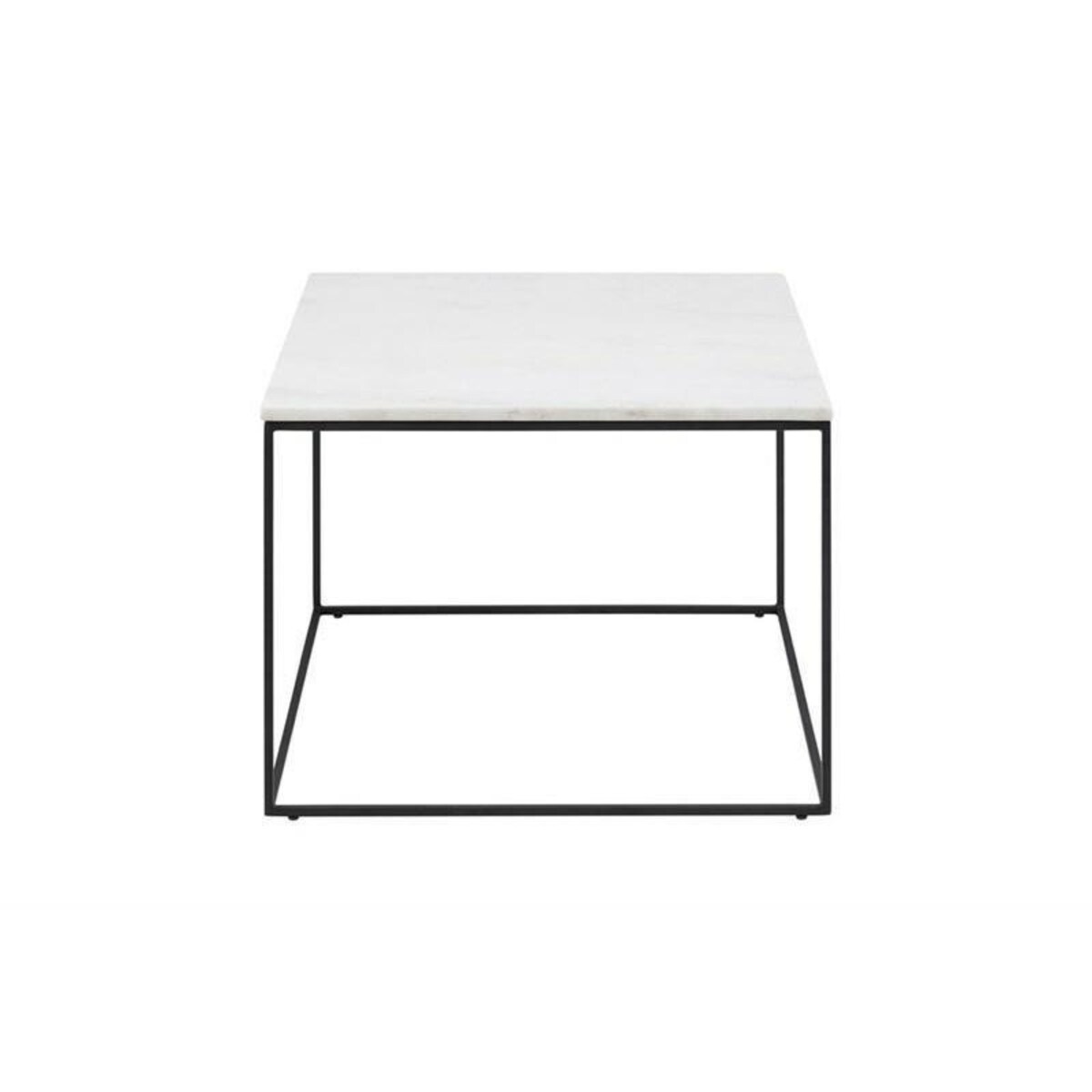 Stolik kawowy Bolton kwadratowy marmur czarny/biały