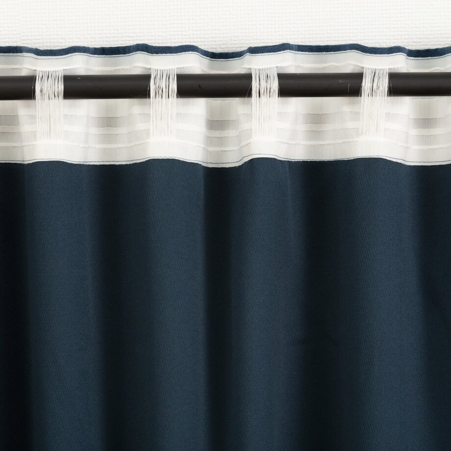 Zasłona BASIC na taśmie marszczącej 140x260 cm niebieski szenil 1 szt. 140x260