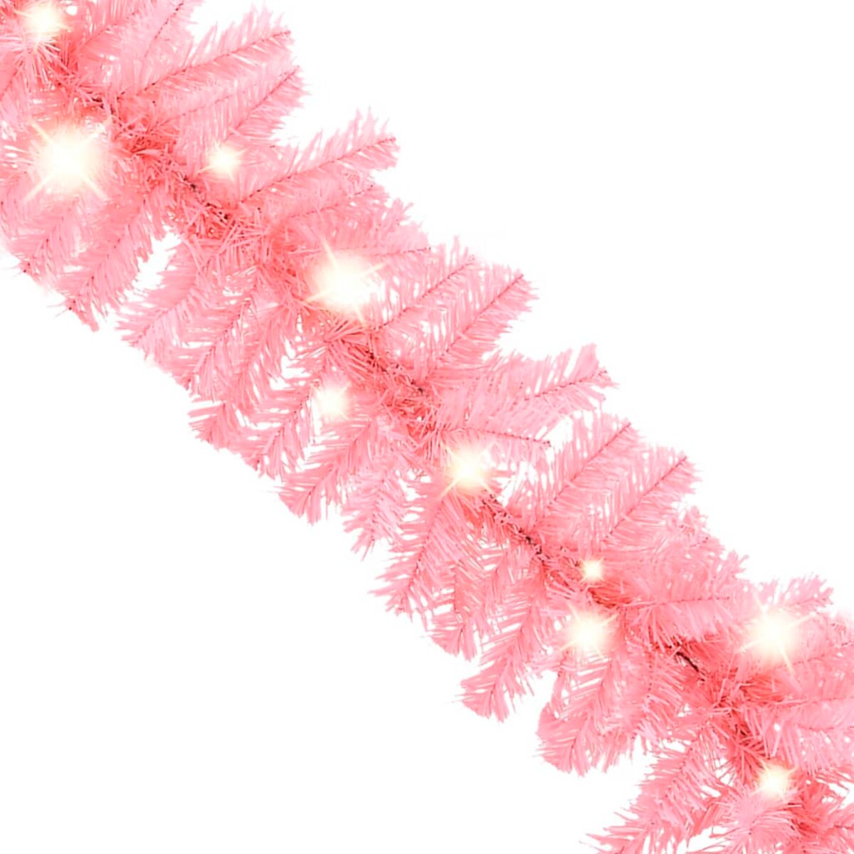 vidaXL Girlanda świąteczna z lampkami LED, 5 m, różowa