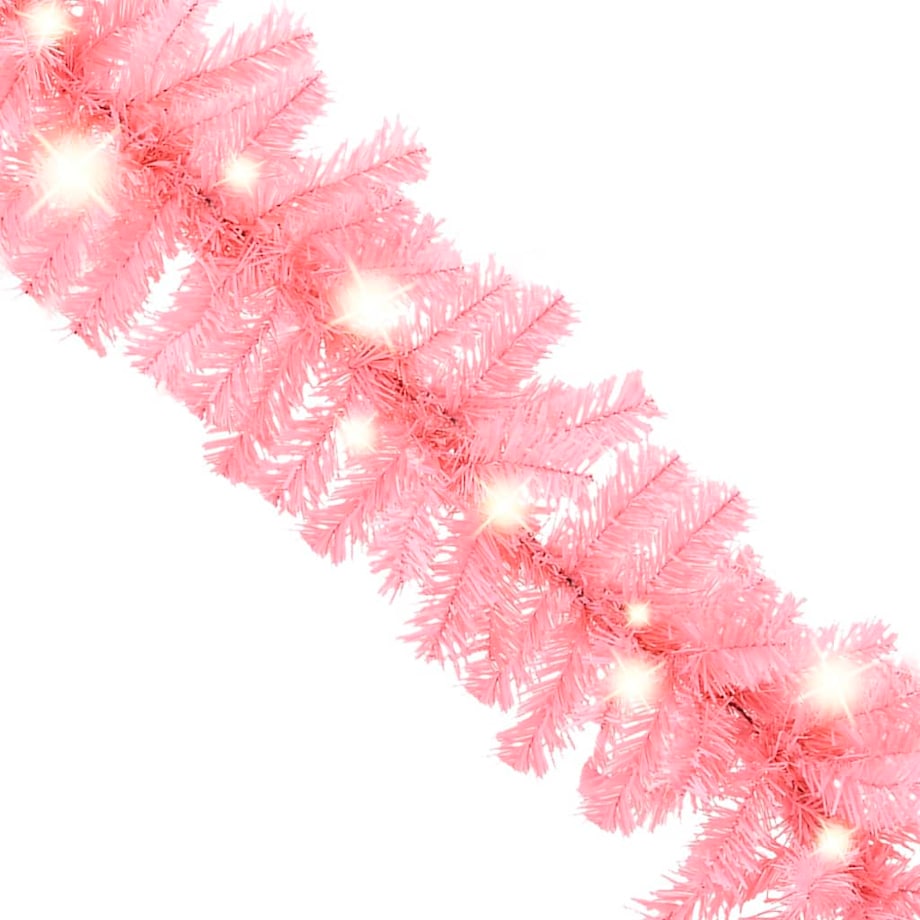 vidaXL Girlanda świąteczna z lampkami LED, 5 m, różowa