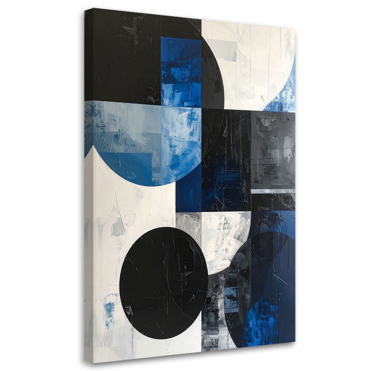 Obraz do salonu biura kuchni, Abstrakcyjne koła kształty niebieski