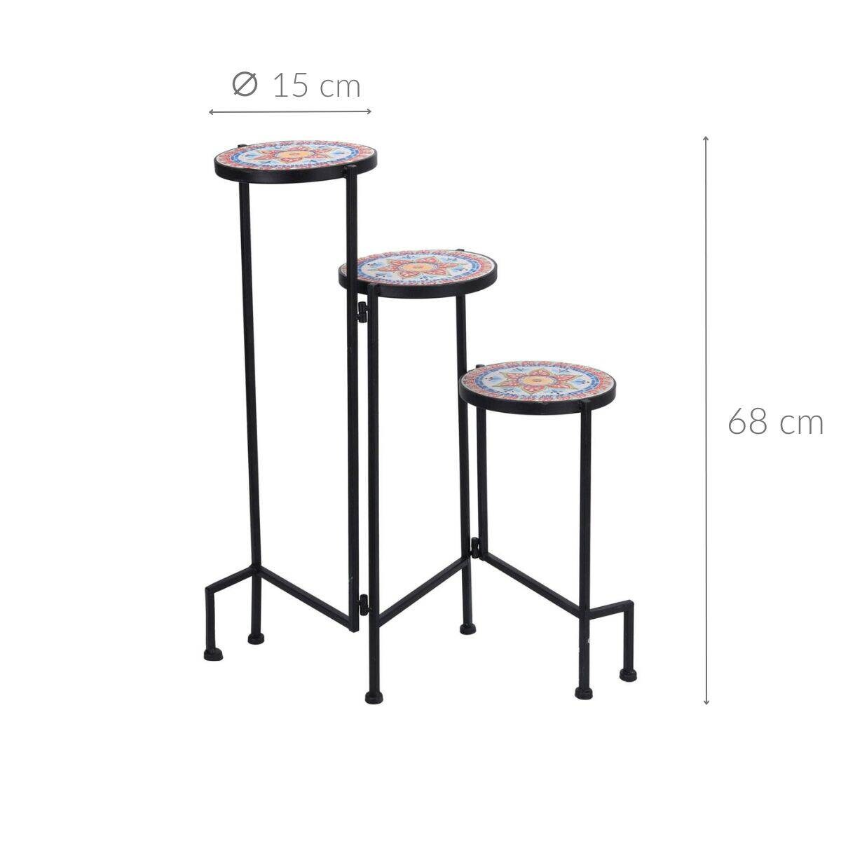 Kwietnik stojący MOZAIKA, 3 poziomy, 68 cm