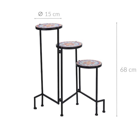 Kwietnik stojący MOZAIKA, 3 poziomy, 68 cm