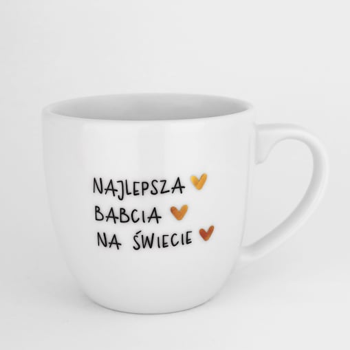 Kubek 300 ml - NAJLEPSZA BABCIA NA ŚWIECIE ZŁOTE SERCA