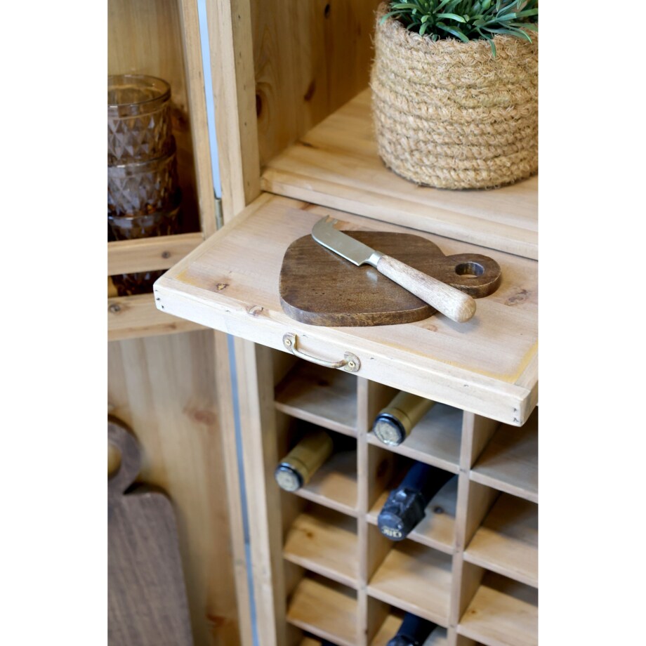 Komoda drewniana, barowa, postarzana 146,5x64,5x45